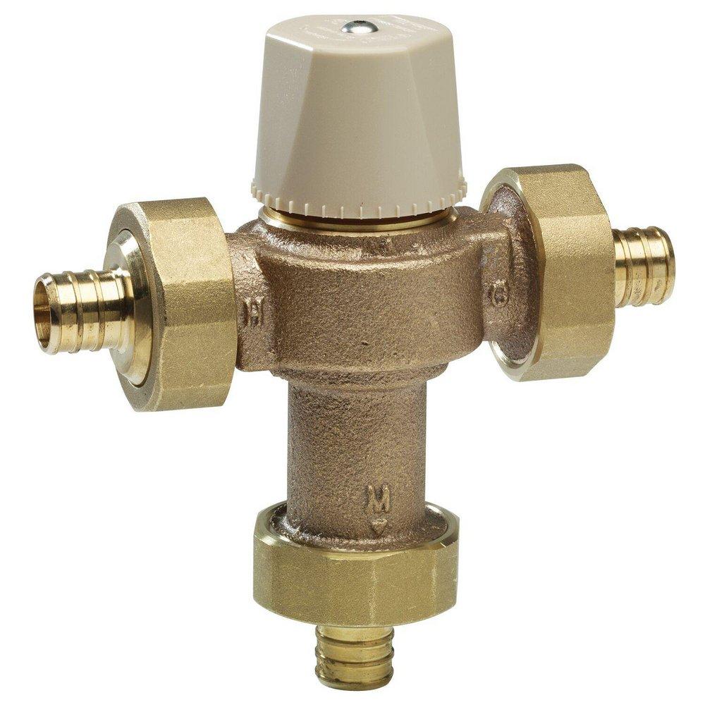 Watts Rough Bronze PEX Thermostat Mixing Valve 