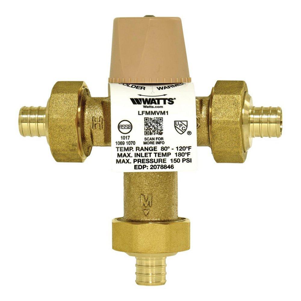 Watts PEX Thermostat Mixing Valve 