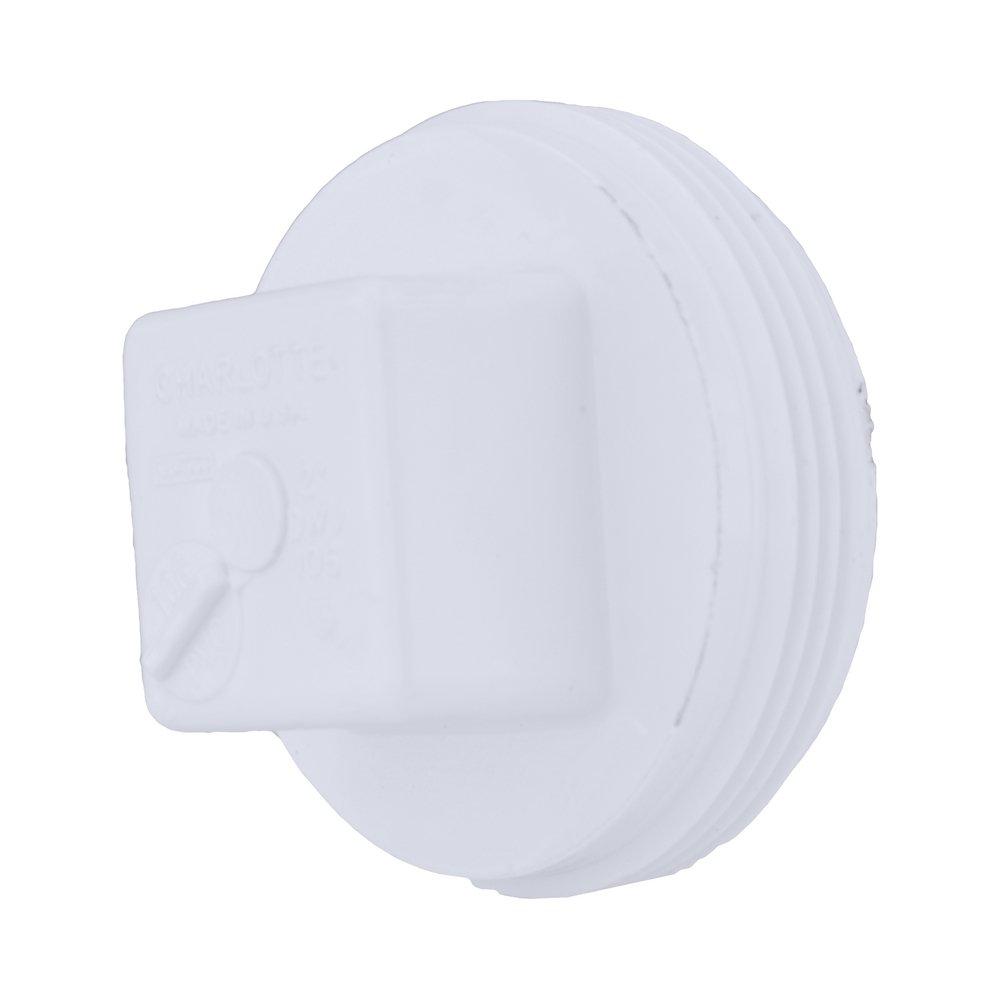 White PVC DWV Plug 