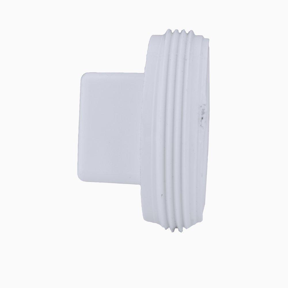 White PVC DWV Plug 