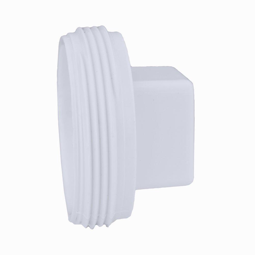 White PVC DWV Plug 
