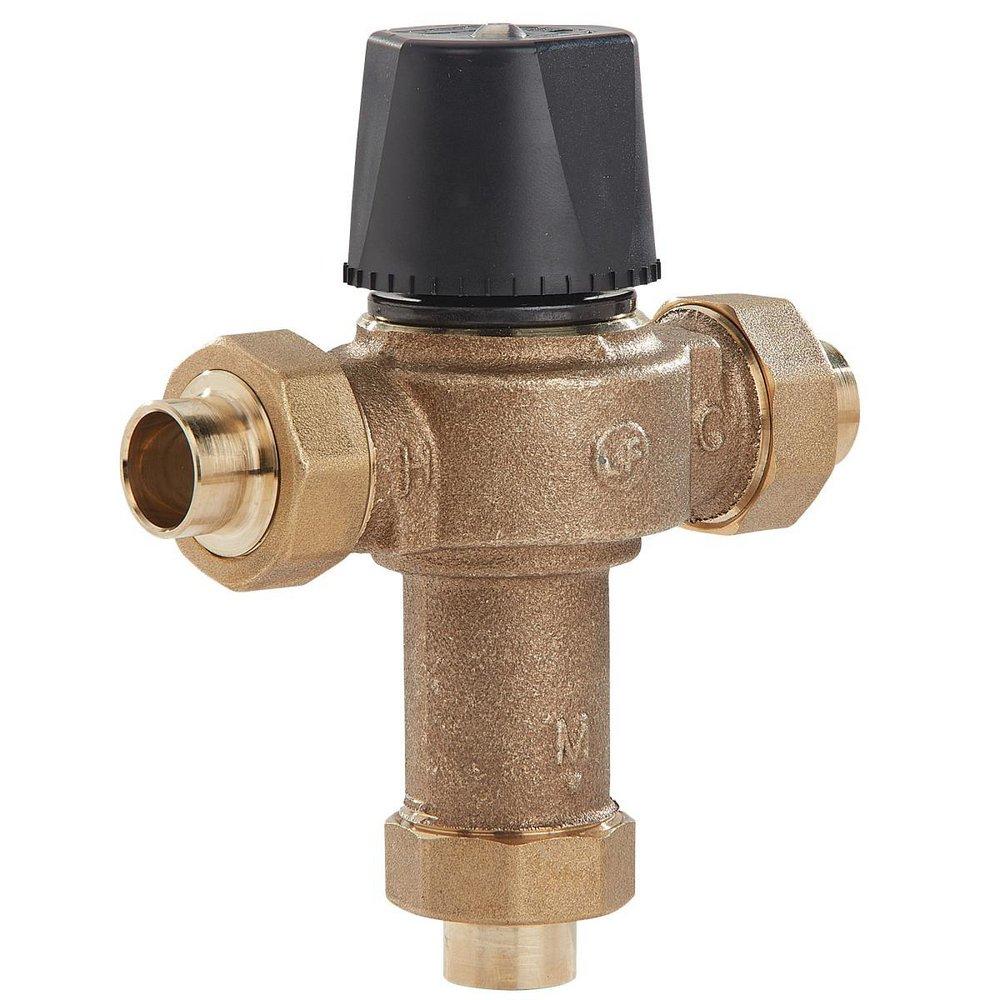 Powers Rough Bronze Sweat Thermostat Mixing Valve 