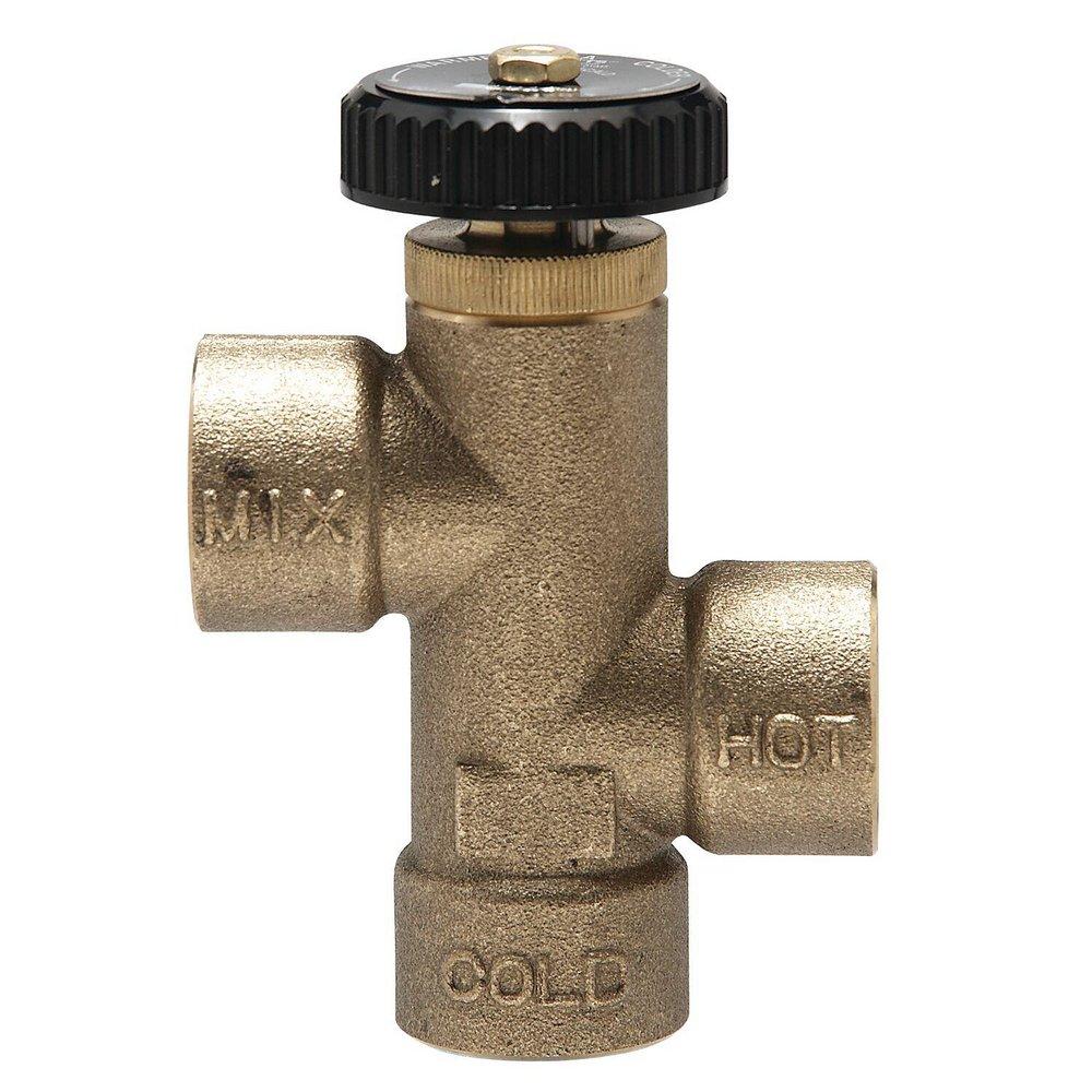 Watts Rough Bronze Threaded Thermostat Mixing Valve 