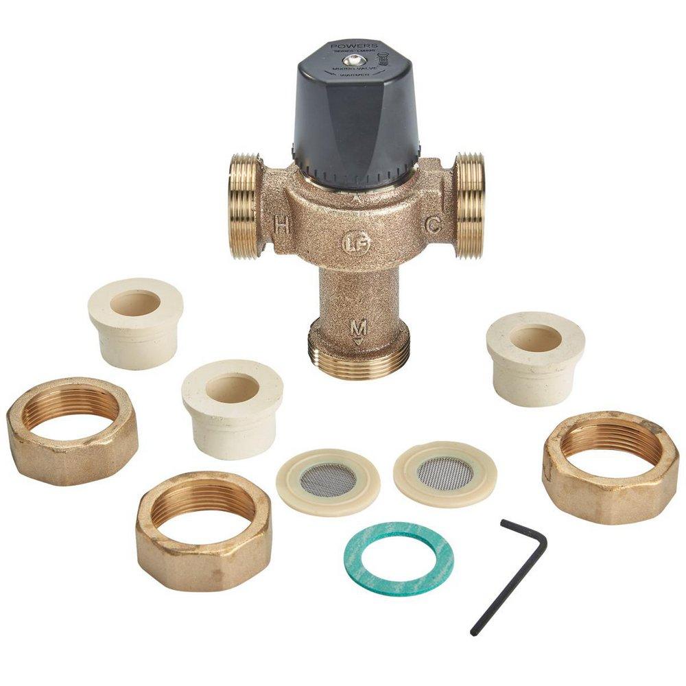 Powers Rough Bronze CPVC Thermostat Mixing Valve 