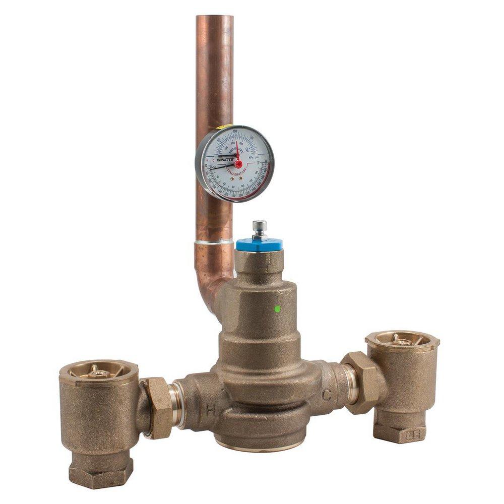 Powers Rough Bronze Hydronic Tempering Valve 