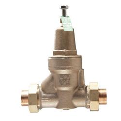 1-1/4 in. 300 psi Brass Double Union Solder Pressure Reducing Valve