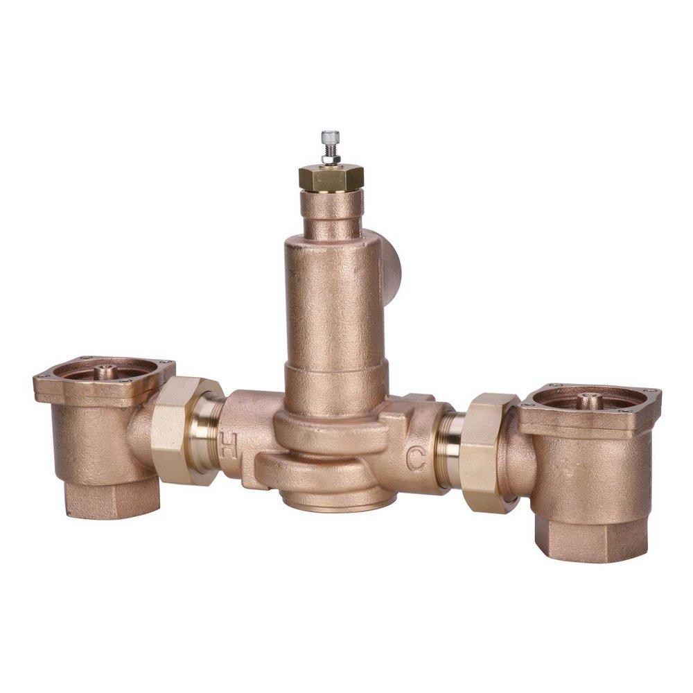 Powers Rough Bronze NPT Brass Thermostat Tempering Valve 
