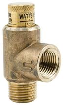 Watts Brass and Rubber Male Threaded x Female Threaded 300# 180F Pressure Relief Valve 