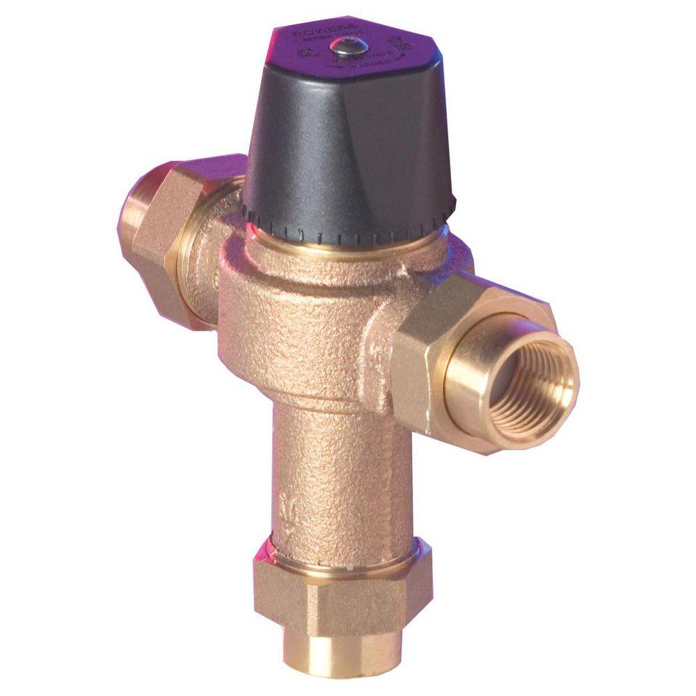 Powers Rough Bronze FNPT Cast Copper Silicon Alloy Thermostat Tempering Valve 