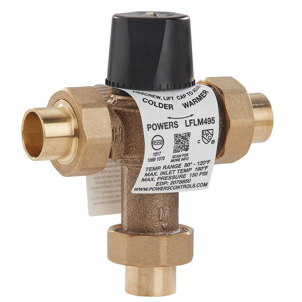 Powers Rough Bronze CPVC Thermostat Mixing Valve 