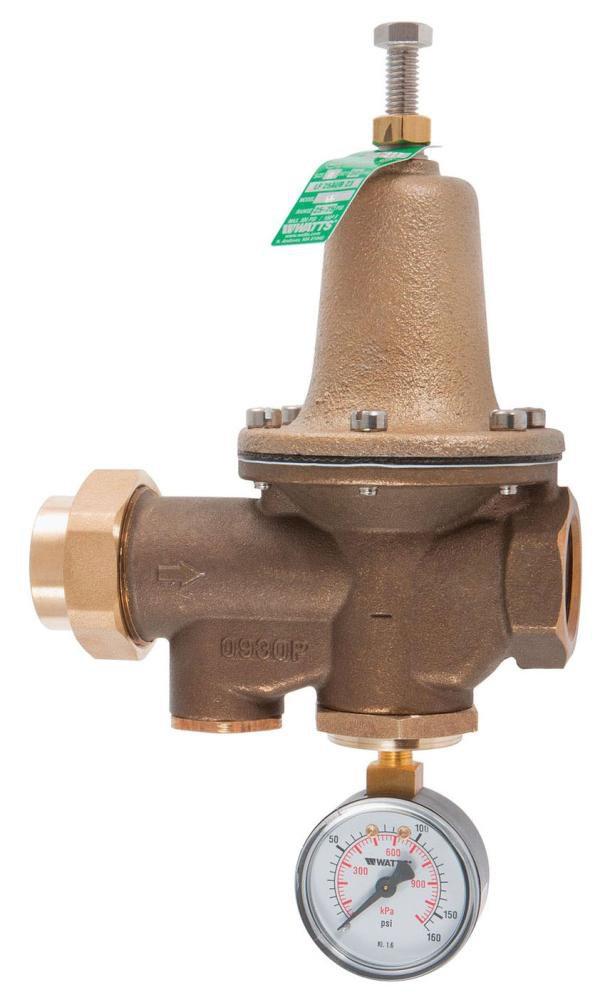 Watts 300 psi Cast Copper Silicon Alloy FNPT Union x FNPT Pressure Reducing Valve 