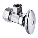 Sioux Chief Polished Chrome OD Compression Lever Handle Angle Supply Stop Valve in Polished Chrome 