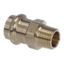 1/2 x 3/8 in. Press x MNPT Bronze Reducing Adapter