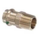 Viega 1/2 in. Press x MNPT Bronze Adapter 