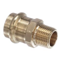 3/4 x 1/2 in. Press x MNPT Bronze Reducing Adapter