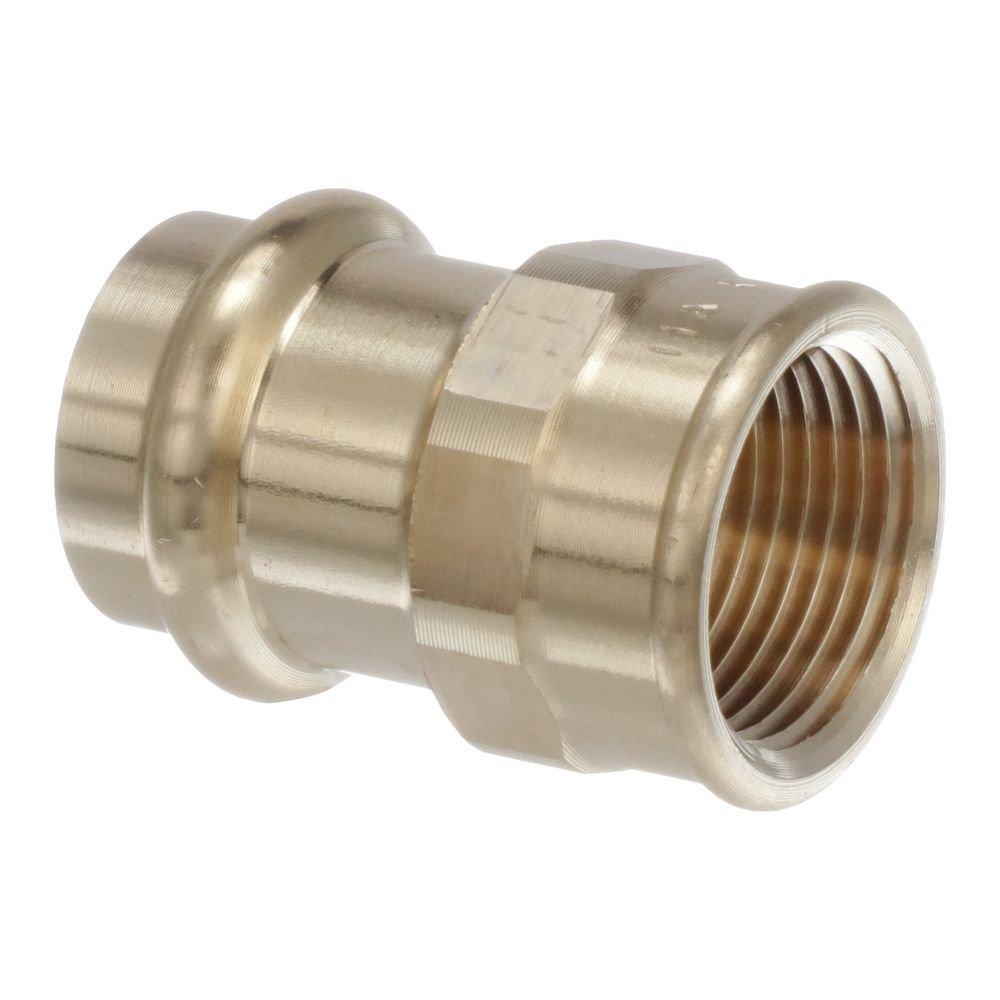 Viega Press x FPT Global Bronze Adapter with Rubber Sealing 