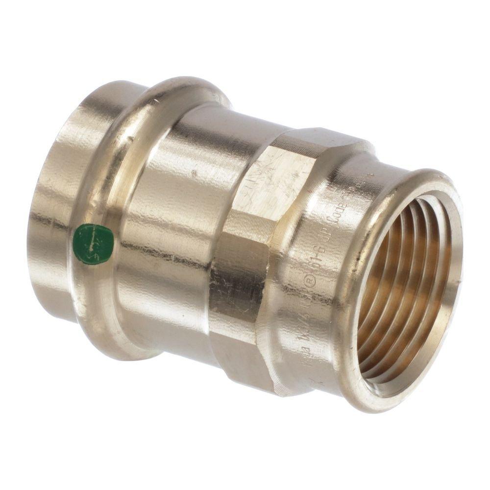 Viega Press x FPT Global Bronze Adapter with Rubber Sealing 