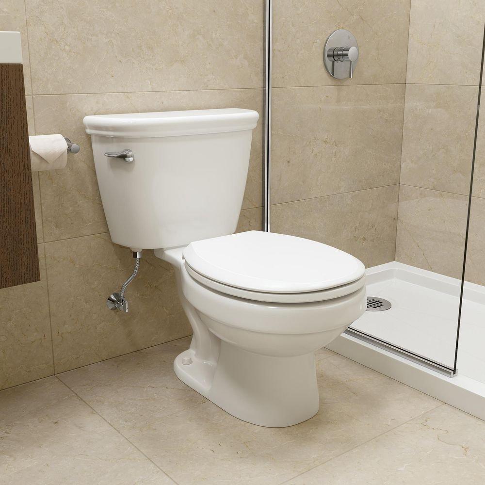 PROFLO&reg; White 1.0 gpf Round Bowl Toilet 