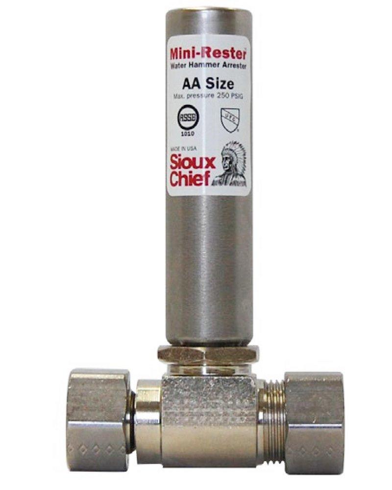 Sioux Chief Stainless Steel and Plastic OD Compression x Female Compression Water Hammer Arrestor 