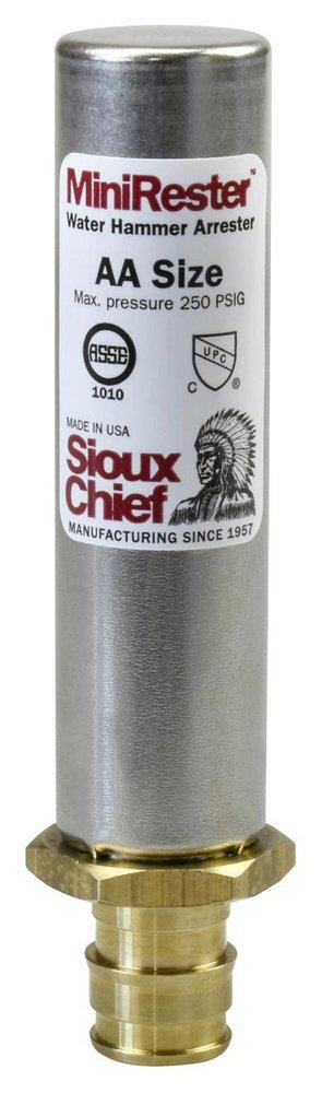 Sioux Chief Copper and Plastic F1960 and PEX Water Hammer Arrestor 