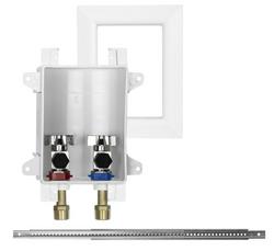 Dual 3/8 in. Outlet Lavatory Sweat Supply Box with Frame