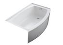 KOHLER White 60 x 38 in. Soaker Alcove Bathtub Right Drain 