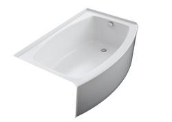 60 in. x 38 in. Soaker Alcove Bathtub with Right Drain in White