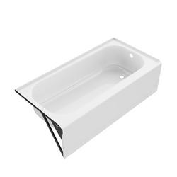 60 in. x 30 in. Soaker Alcove Bathtub with Right Drain in White