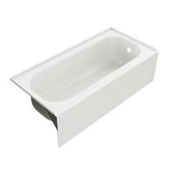 60 in. x 30 in. Soaker Alcove Bathtub with Right Drain in White