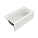 PROFLO&reg; White 54 x 30 in. Soaker Alcove Bathtub Right Drain 