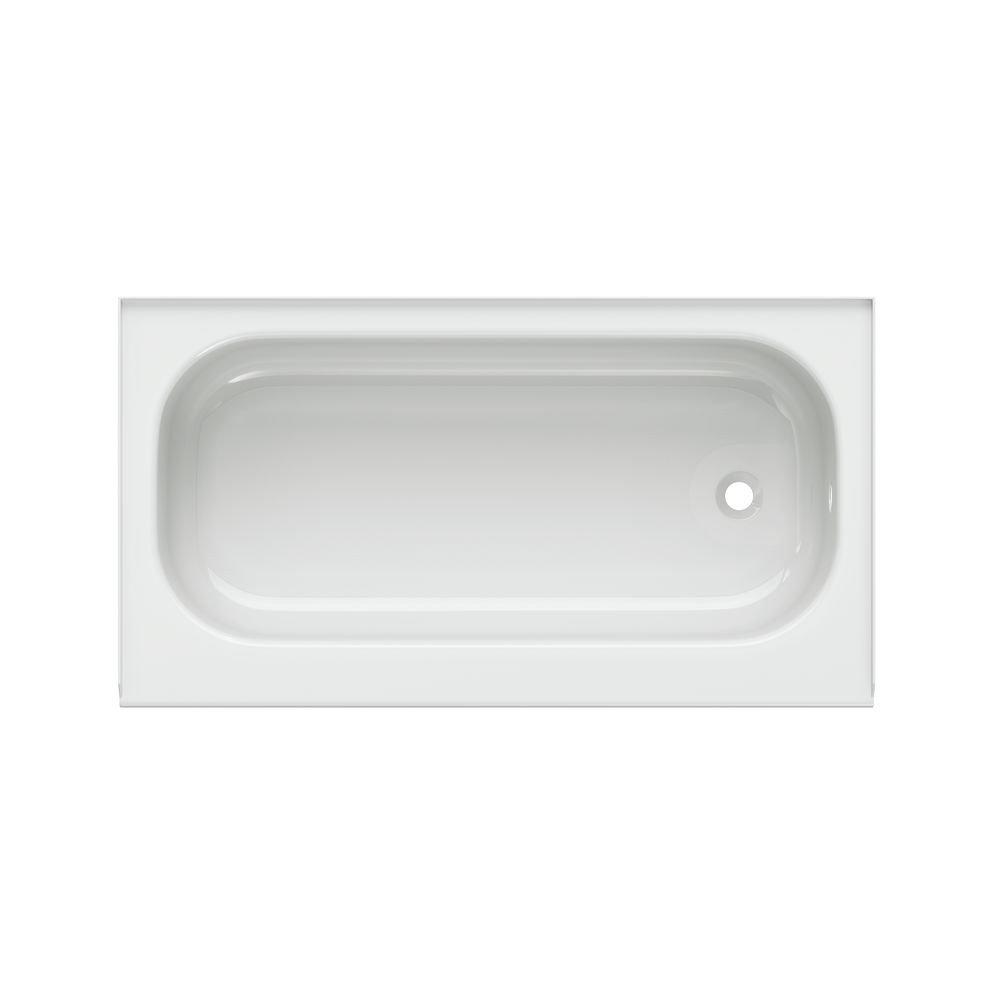 PROFLO&reg; White 54 x 30 in. Soaker Alcove Bathtub Right Drain 