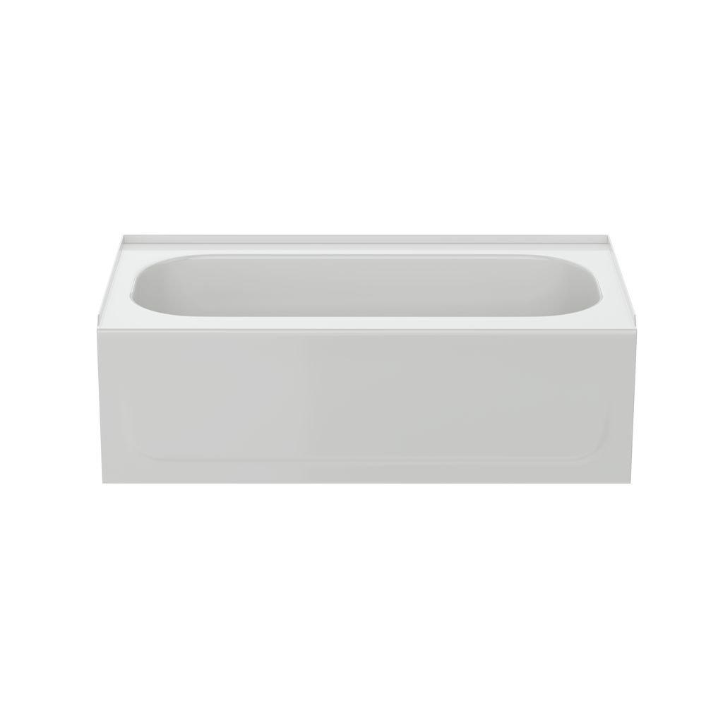 PROFLO&reg; White 54 x 30 in. Soaker Alcove Bathtub Right Drain 