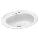 20 x 17 in. Oval Drop-in Bathroom Sink in White