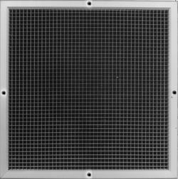 8 x 8 in. Commercial Egg Crate Return Grille in White Aluminum
