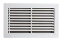 10 x 6 in. Residential 1-way Horizontal Blade Return Grille in White Steel