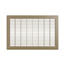 10 x 16 in. Residential 1-way Return Grille in Brown Steel