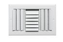 8 x 6 in. 3-Way Aluminum Curved Blade Ceiling & Sidewall Register in White