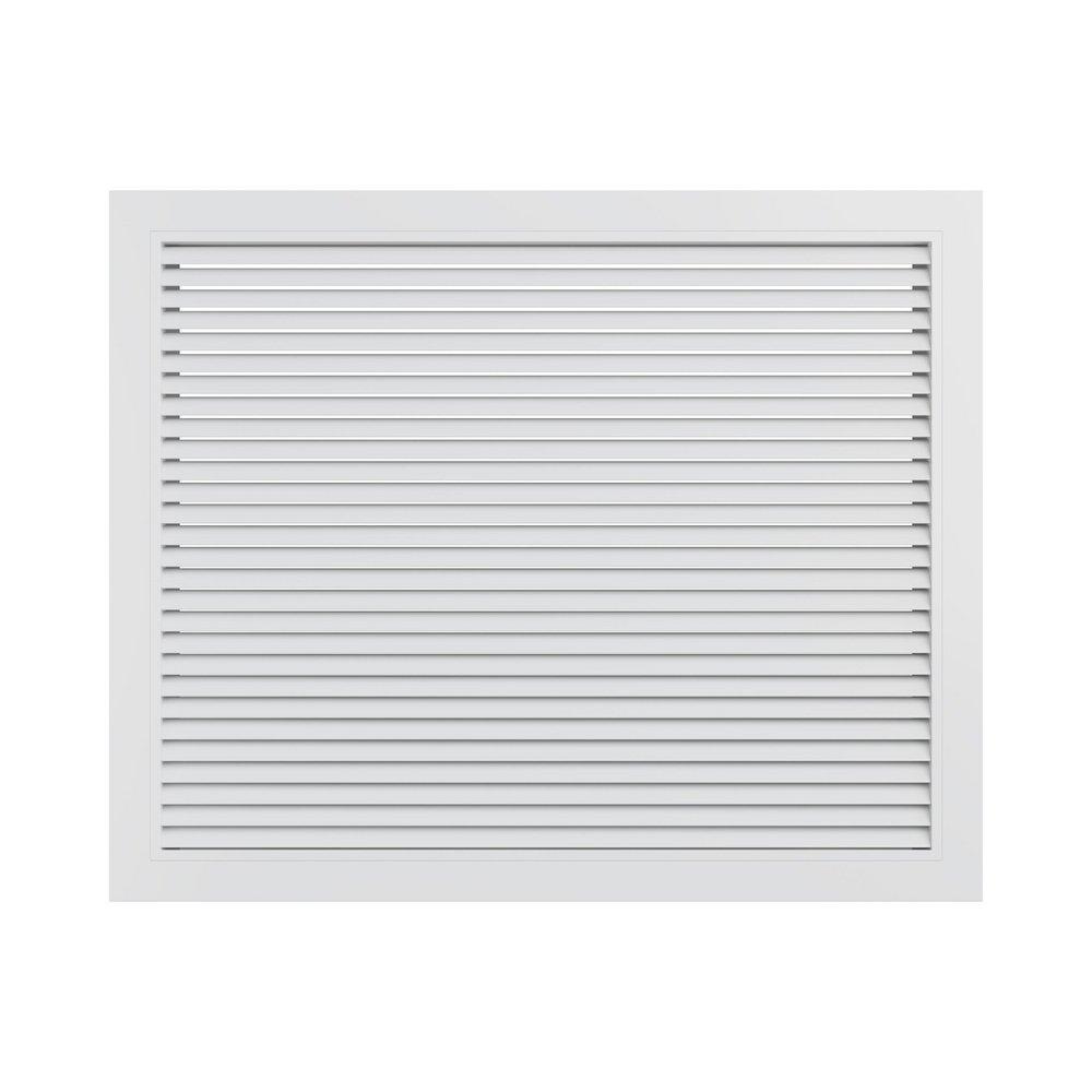 PROSELECT&reg; White 20 in. Filter Grille Horizontal Blade in White Aluminum 