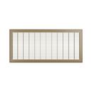 10 x 24 in. Residential 1-way Return Grille in Brown Steel