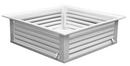 Commercial 22 x 22 in. Ceiling Diffuser in White Steel