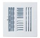 18 x 18 in. 4-Way Stamped Steel Ceiling & Sidewall Register in White