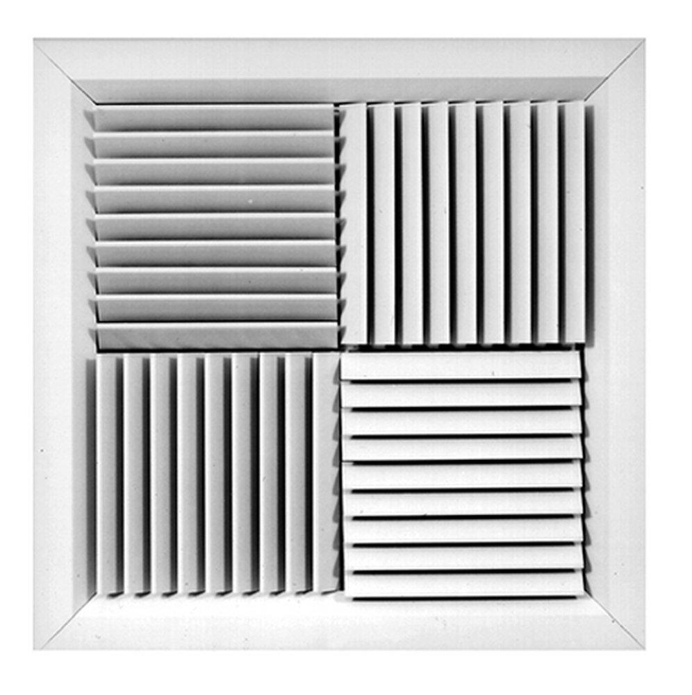 PROSELECT&reg; White Commercial Ceiling Diffuser in White Aluminum 