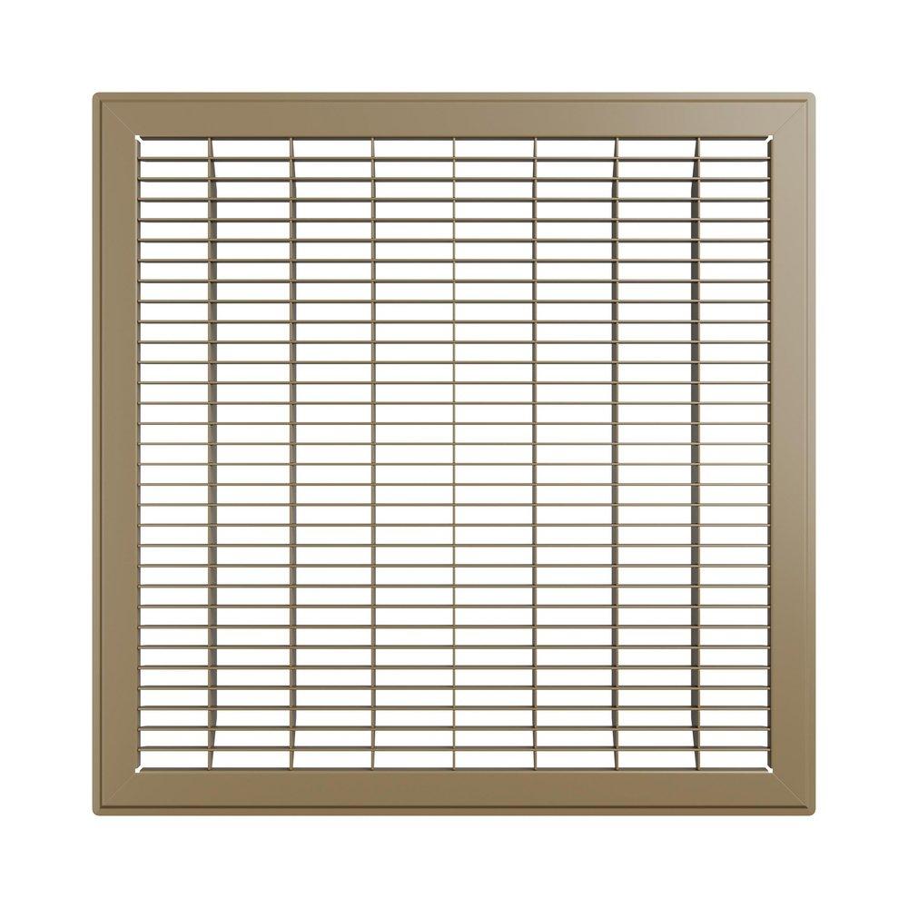 PROSELECT&reg; Brown 16 x 16 in. Residential Return Grille in Brown Steel 
