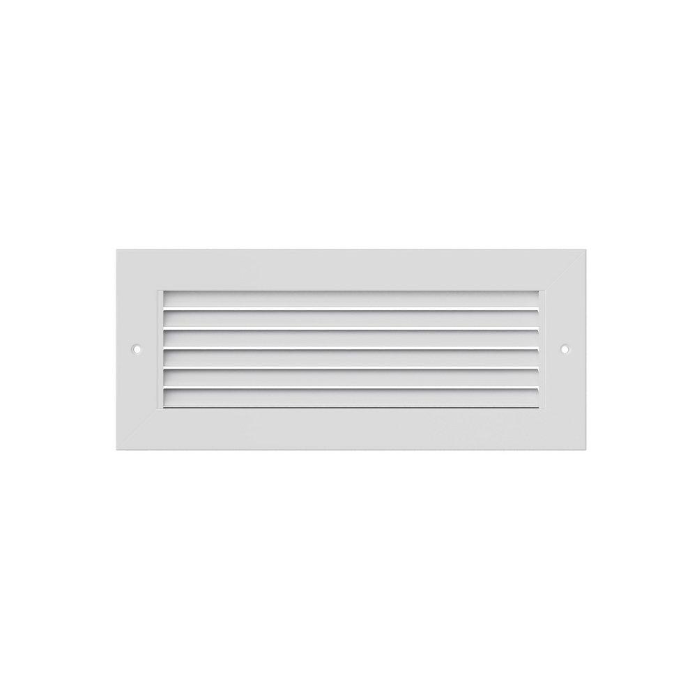 PROSELECT&reg; White 14 in. Aluminum Return Grille with Horizontal Blade 