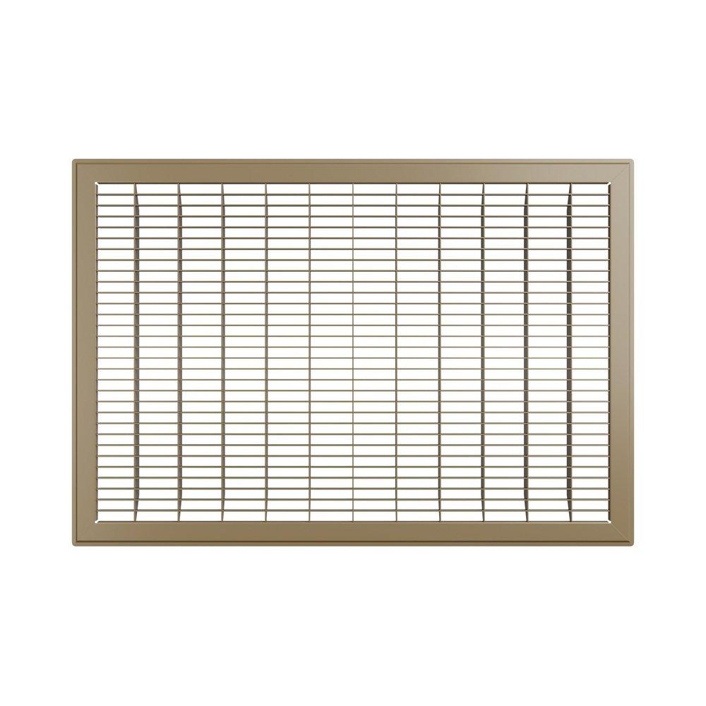 PROSELECT&reg; Brown 16 x 16 in. Residential Return Grille in Brown Steel 