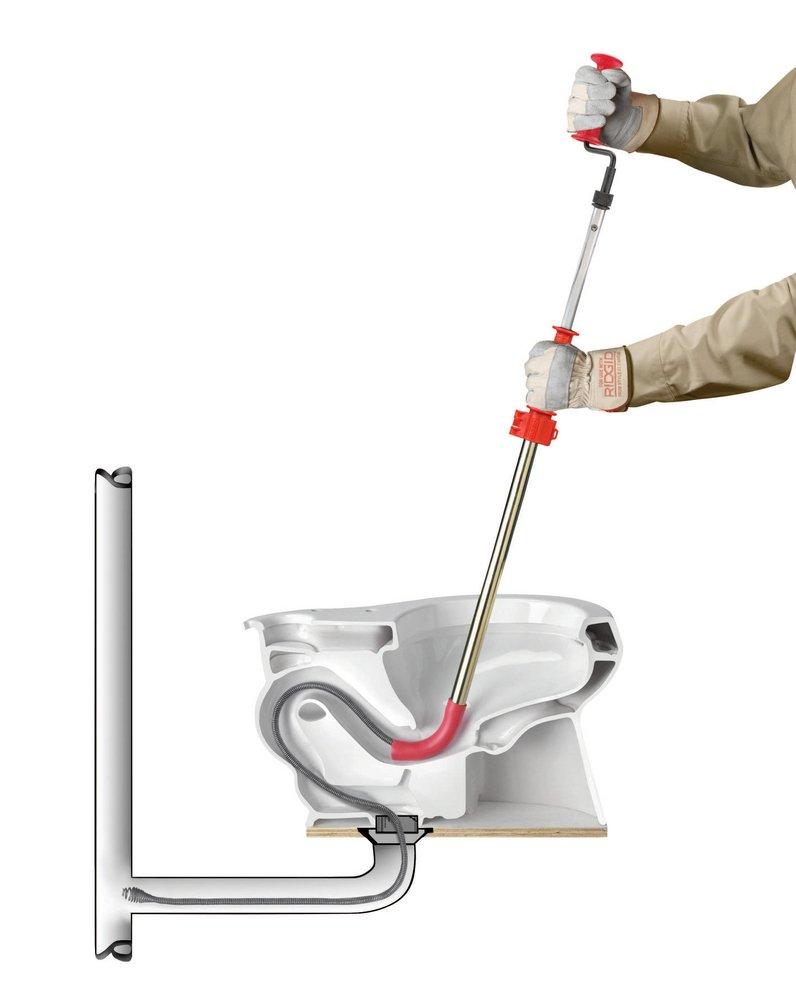 RIDGID Zinc Plated Toilet Urinals Auger 