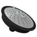 Newport Brass Flat Black Multi Function Full and Massage Showerhead 