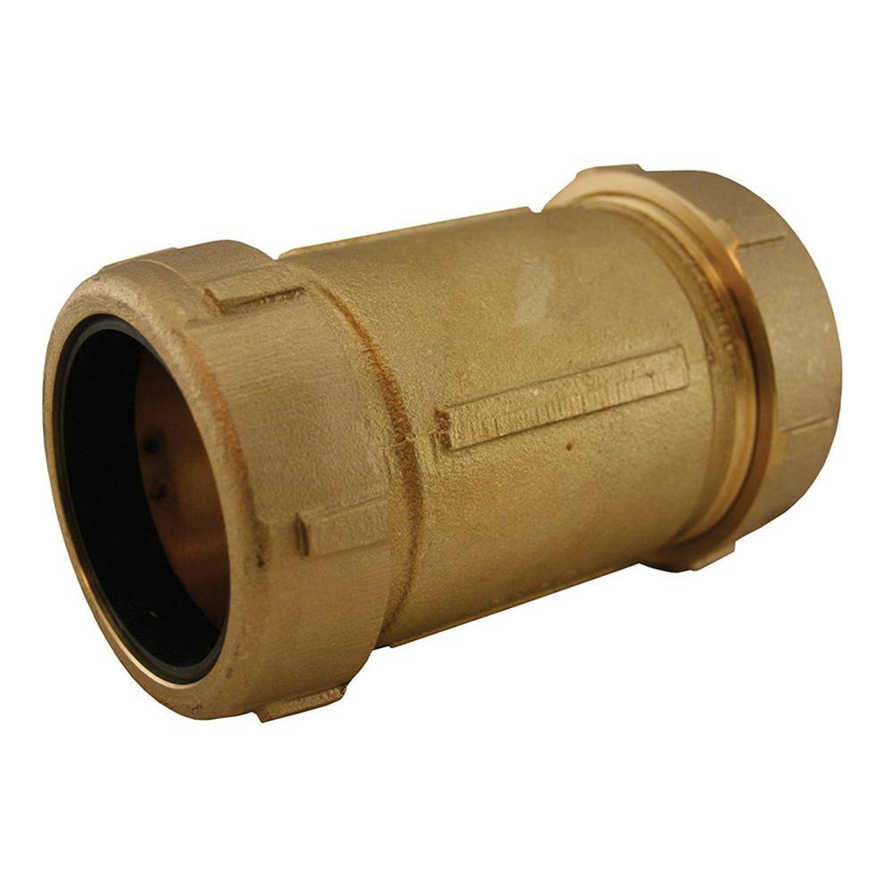 Lead Law Compliant Not Certified 2 CTS Bronze Long Compression Coupling 