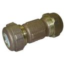 Lead Law Compliant Not Certified 1/2 X 3/8 Bronze SHORT Compression Coupling 