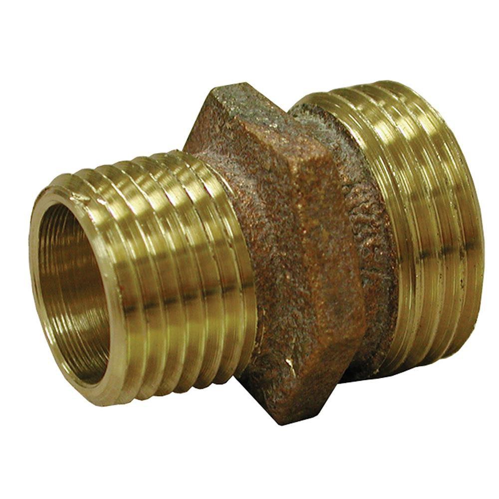 Jones Stephens MHT x MPT Brass Hose Adapter 